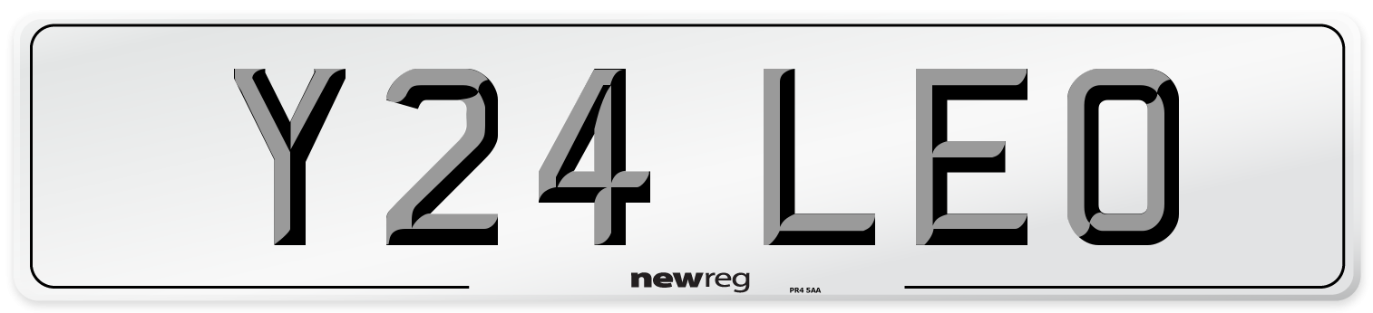 Y24 LEO Number Plate from New Reg